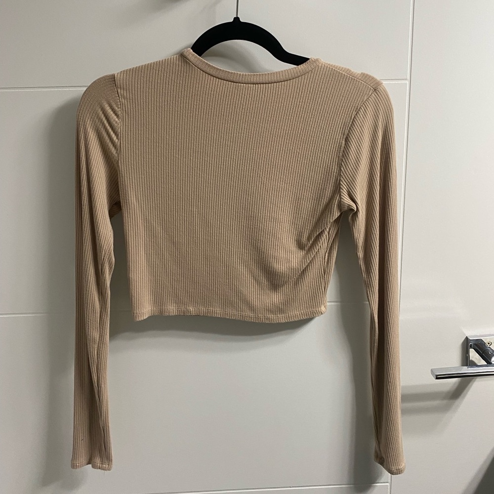 Garage tan crop top